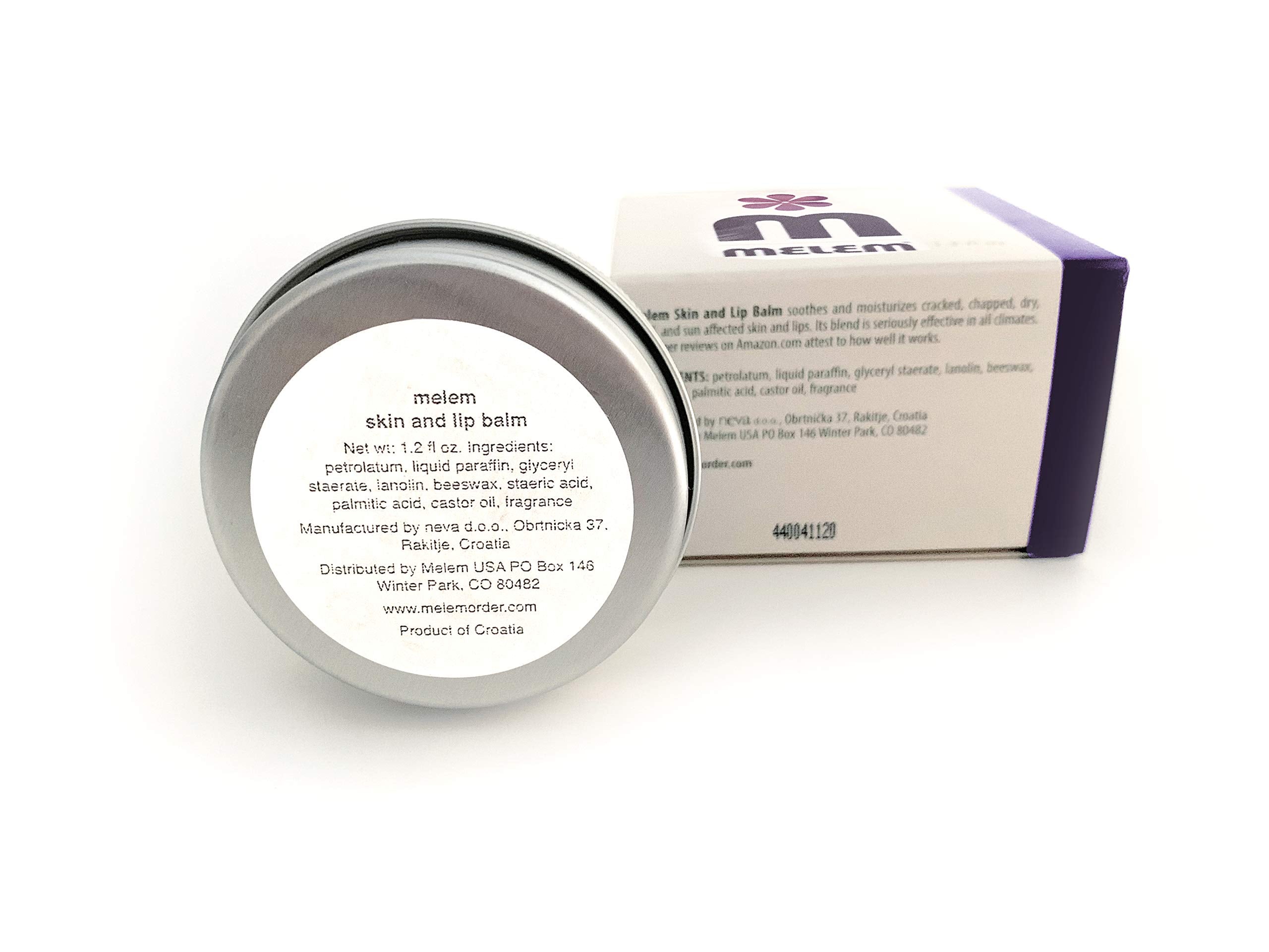 Melem Skin And Lip Balm Large Tin 3 Pack (Large Tin 1.2 Oz)